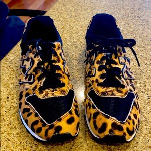 New Balance Calf Hair Leopard sneakers